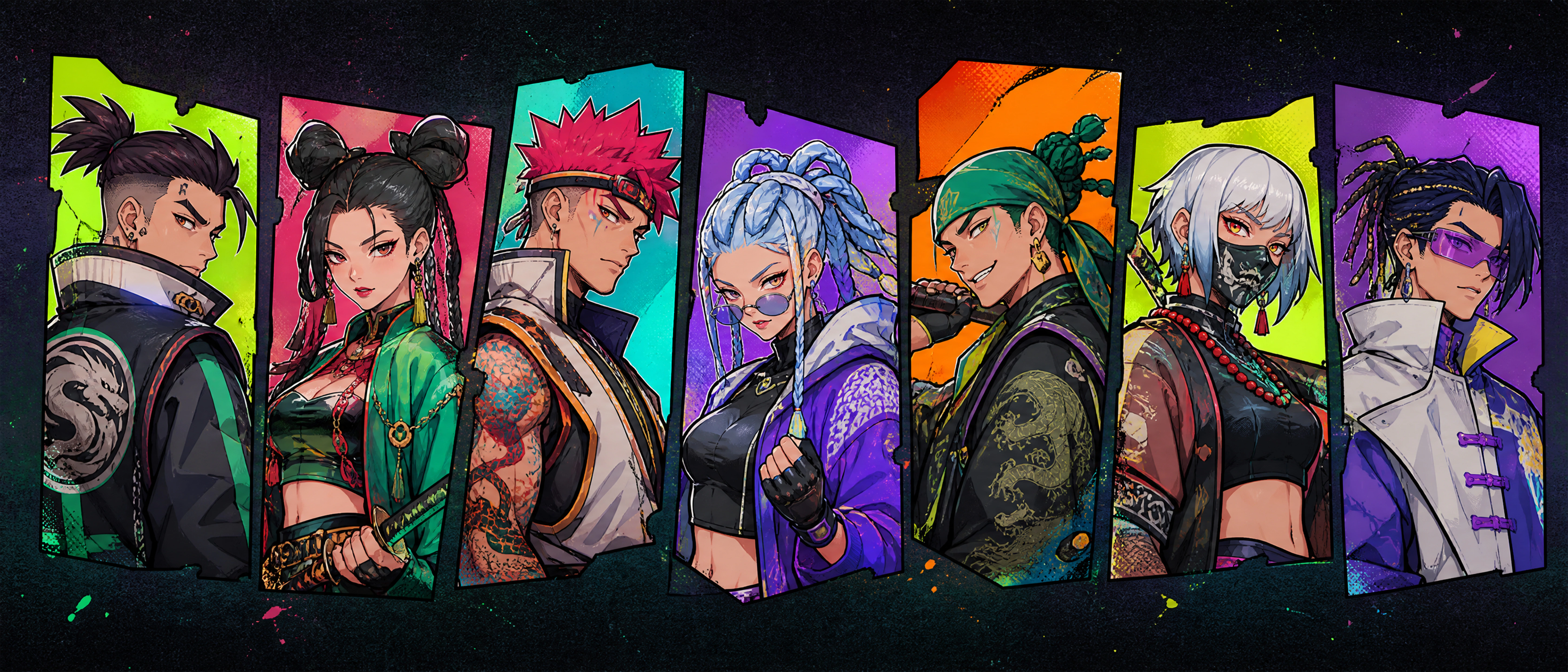 Seven AION characters from rival factions